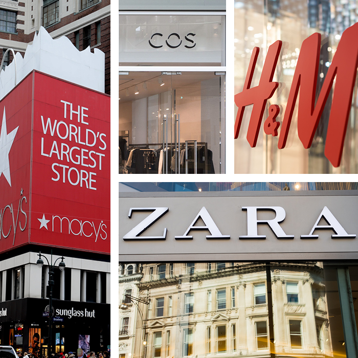 Macy’s, H&M, Zara or Cos
