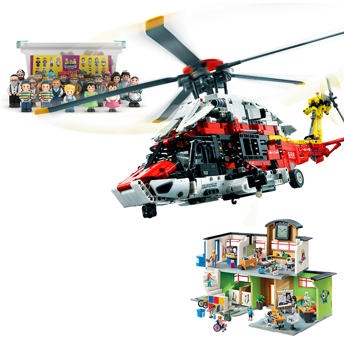 Mitzvah Kinder, Lego, or Playmobil Sets