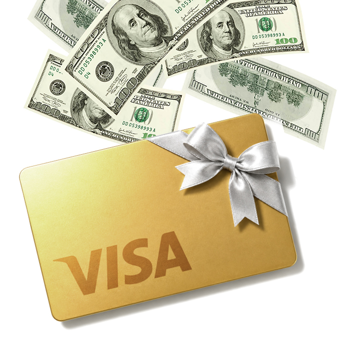 $1,800 Visa Gift Card